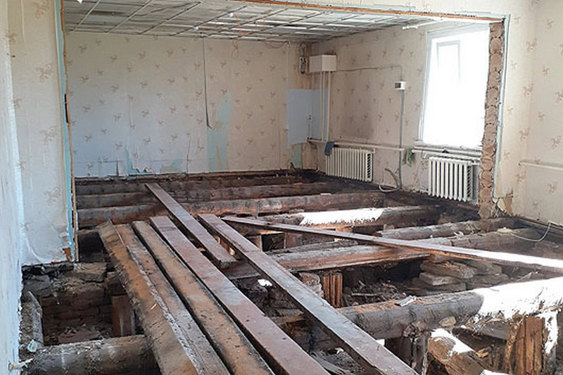 В Ставропольском районе начался капитальный ремонт библиотеки 