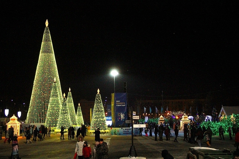 В Самаре на площади Куйбышева на Новый год не будет фейерверков и праздничных мероприятий