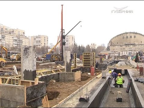 В Самаре началось бетонирование фундаментной плиты Дворца спорта на Молодогвардейской