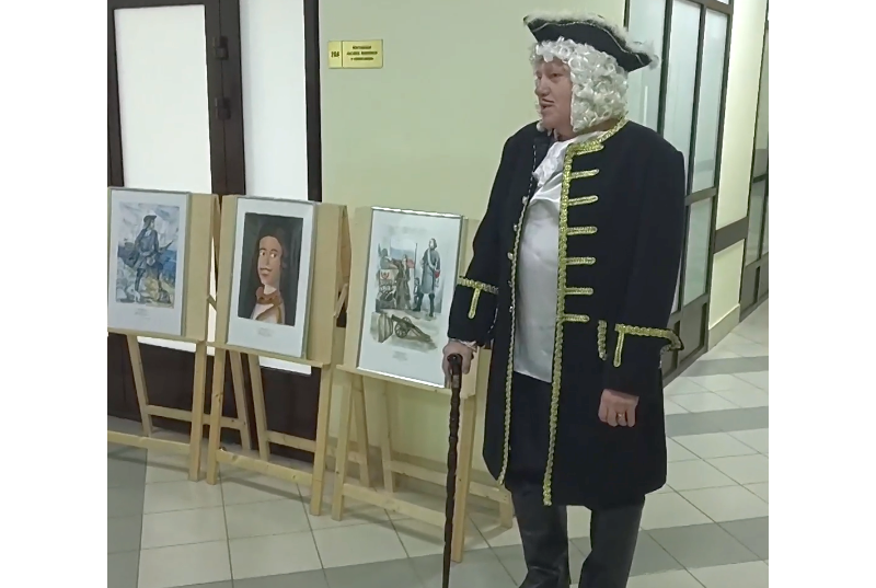 Юные художники Чапаевска изобразили Петра Великого 