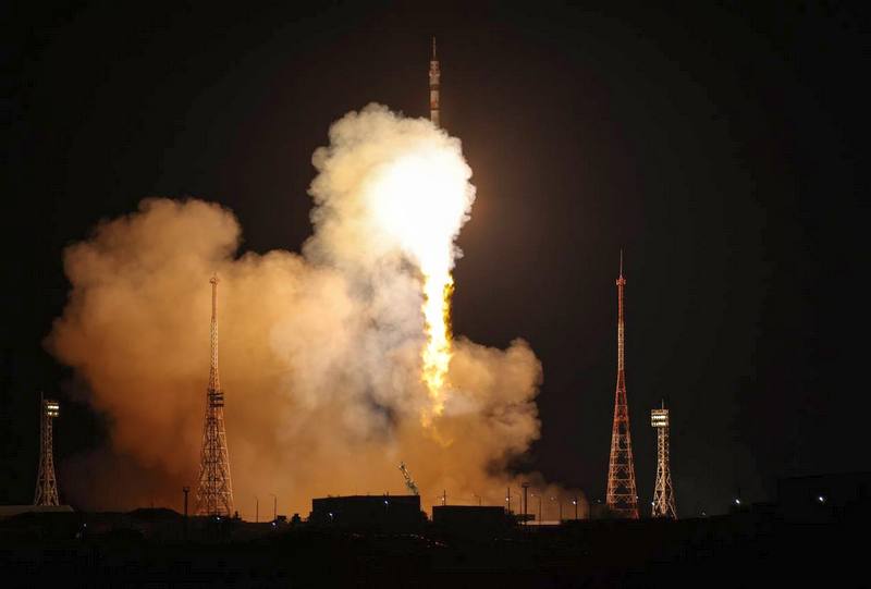 Самарская ракета "Союз-2.1а" вывела на орбиту корабль с участниками международной экспедиции на МКС 