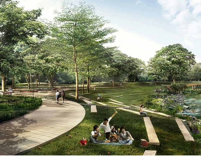 Возле "Самара Арены" хотят разбить пивной сад и парк с игровыми площадками