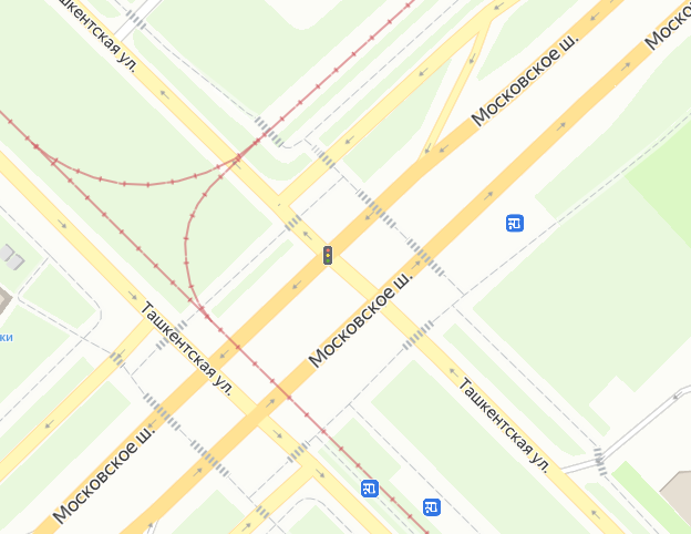 В Самаре на две ночи ограничат проезд на пересечении Московского шоссе и Ташкентской