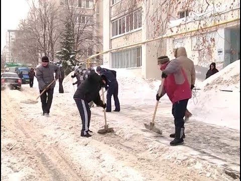 Уборка снега без вреда здоровью. Школа здоровья