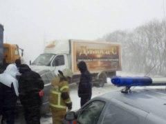 На Обводном шоссе в Тольятти движение частично блокировано из-за многочисленных ДТП