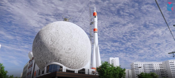 Официальный представитель МИД РФ знакомит гостей выставки "Россия" с достижениями Самарской области