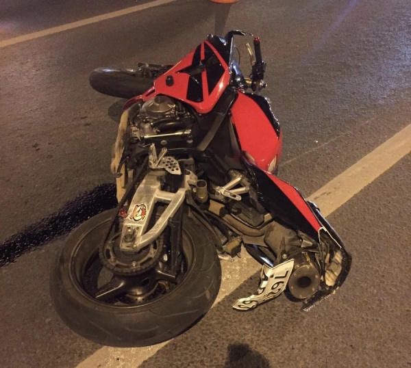 В Самаре водитель иномарки подрезал и сбил мотоциклиста