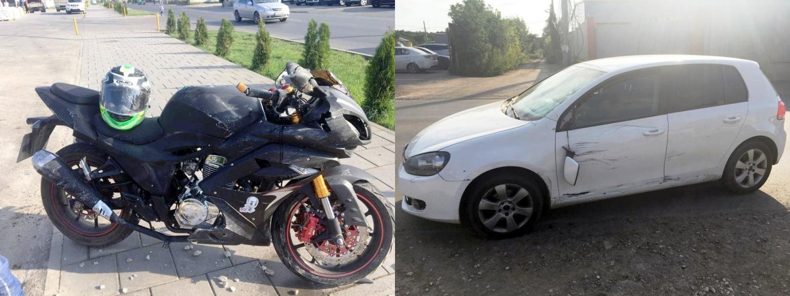 24-летний водитель иномарки сбил мотоциклиста в Самаре