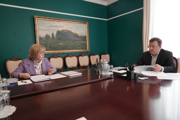 Губернатор Дмитрий Азаров провел встречу с уполномоченным по правам человека в Самарской области Ольгой Гальцовой