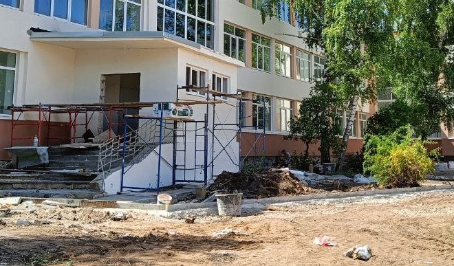 В самарской школе № 28 комплексный ремонт выполнили на 90 %