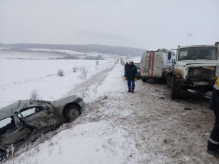 В Самарской области грузовик снес "Рено", погибла женщина