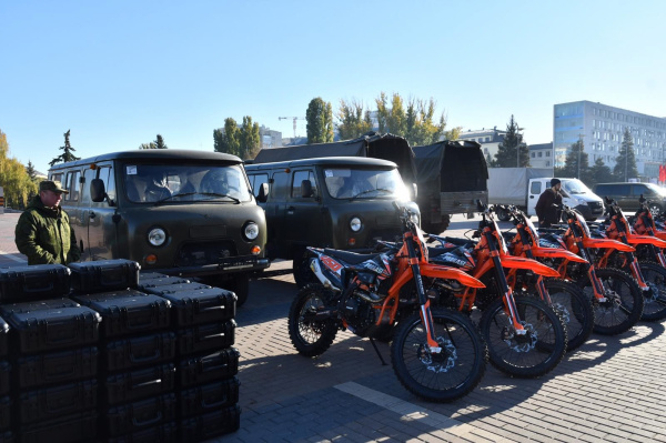 Мотоциклы для бойцов: из Самарской области на передовую отправили крупнейший груз