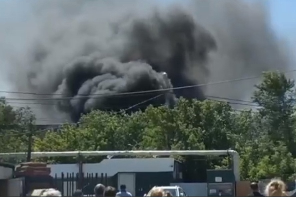 17 июня в Самаре на территории бывшего подшипникового завода произошёл пожар
