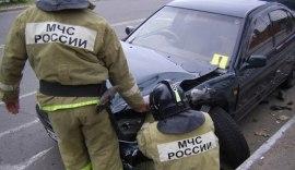 В Камышлинском районе на трассе столкнулись сразу 4 автомобиля