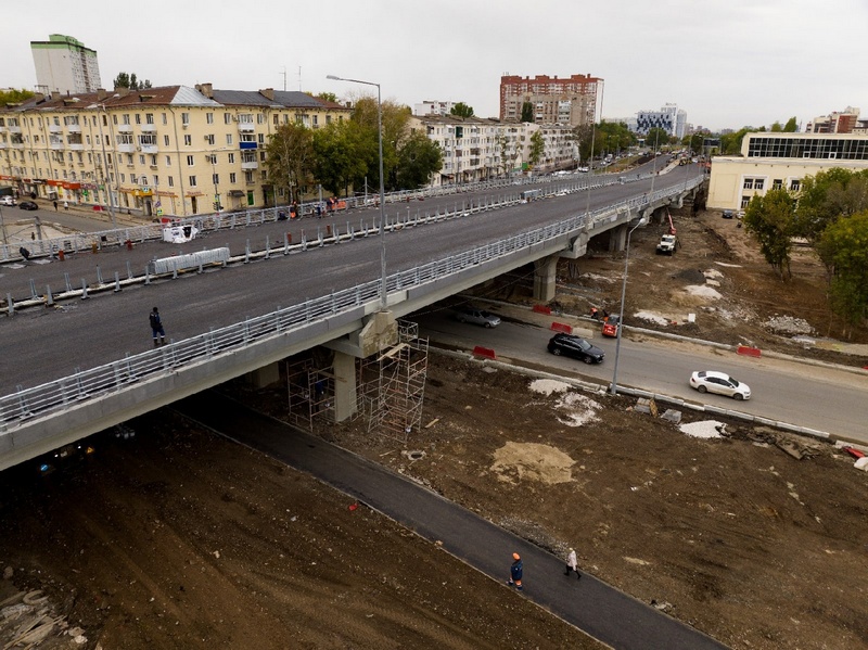 Дорожная развязка на улице Ново-Садовой в Самаре готова на 75 %