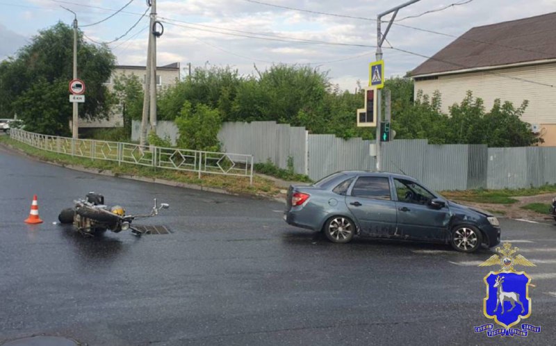 В Сызрани в ДТП пострадала женщина на мотоцикле