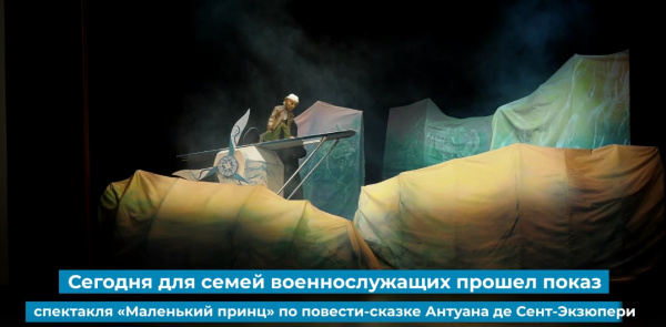 Для семей военнослужащих в Самарском театре кукол показали спектакль "Маленький принц"