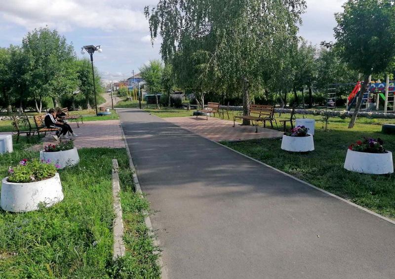 В Сызранском районе благоустроены скверы, парки и дворы 