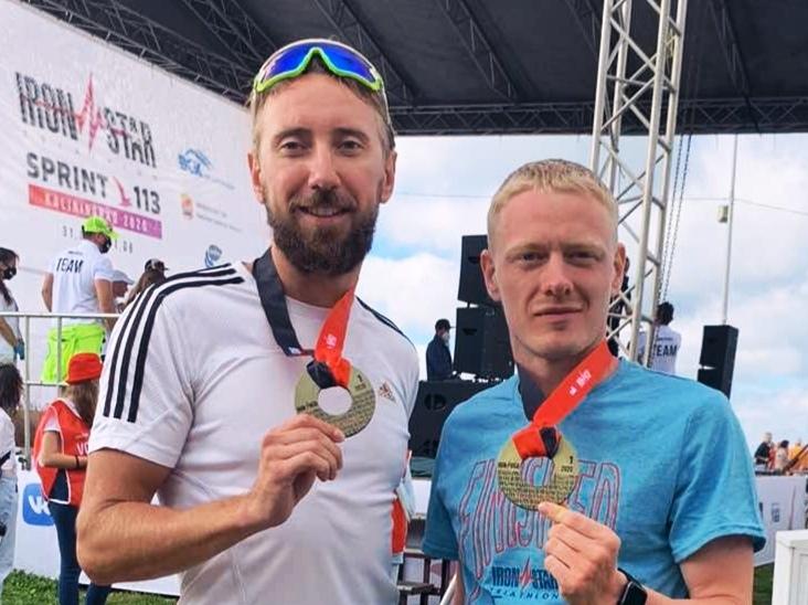 Самарец Андрей Буков вместе с лидером выиграли спринтерскую дистанцию на Ironstar Triathlon
