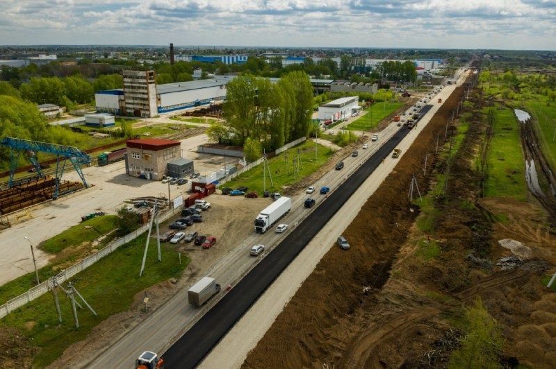 В Самарской области в круглосуточном режиме продолжается реконструкция трассы Кинель - Богатое - Борское по дорожному нацпроекту
