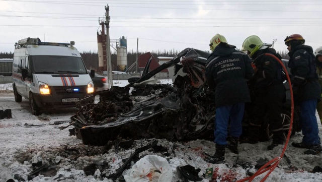 В Самарской области простились с погибшими в аварии под Курумочем