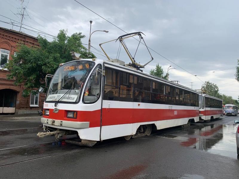 В Самаре из-за ремонта путей на улице Ново-Вокзальной изменили движение трамваев