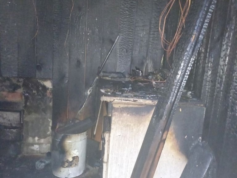 В Самарской области во время пожара в бане пострадал мужчина