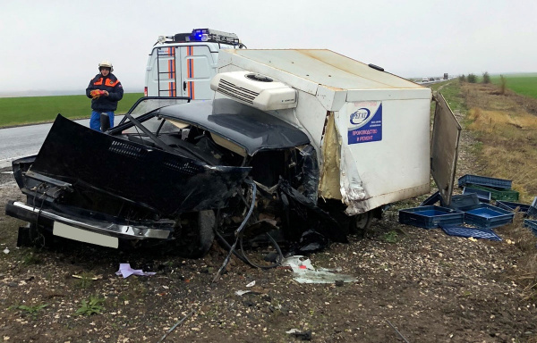 В Самарской области в страшном ДТП погиб водитель фургона