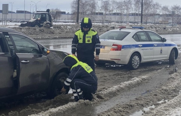 В Тольятти полицейские спасли застрявшую в дороге автолюбительницу 