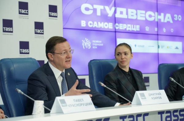 "Сад памяти", гимн фестиваля и карнавал: Дмитрий Азаров рассказал, как будет удивлять Самарская область Всероссийскую студвесну