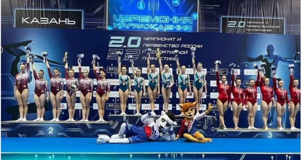 Самарская гимнастка в составе сборной ПФО выиграла чемпионат страны