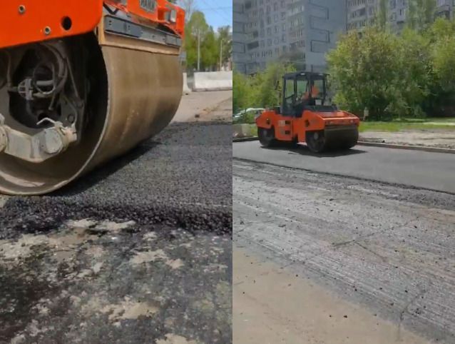 В Самаре на ул. Дачной отремонтировали покрытие дороги в мае 2022 года