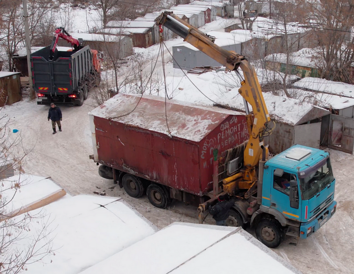 В Самаре на Ракитовском шоссе начали сносить гаражи в связи со строительством магистрали "Центральная"