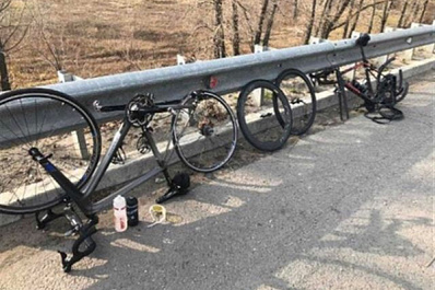 В Самарской области водитель сбил колонну велосипедистов