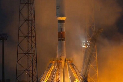 Самарская ракета-носитель "Союз-СТ-Б" с разгонным блоком "Фрегат-М" успешно вывела на орбиту несколько спутников