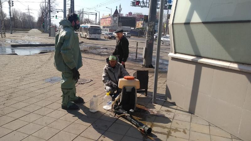 Улицы Самары начали дезинфицировать специальными средствами