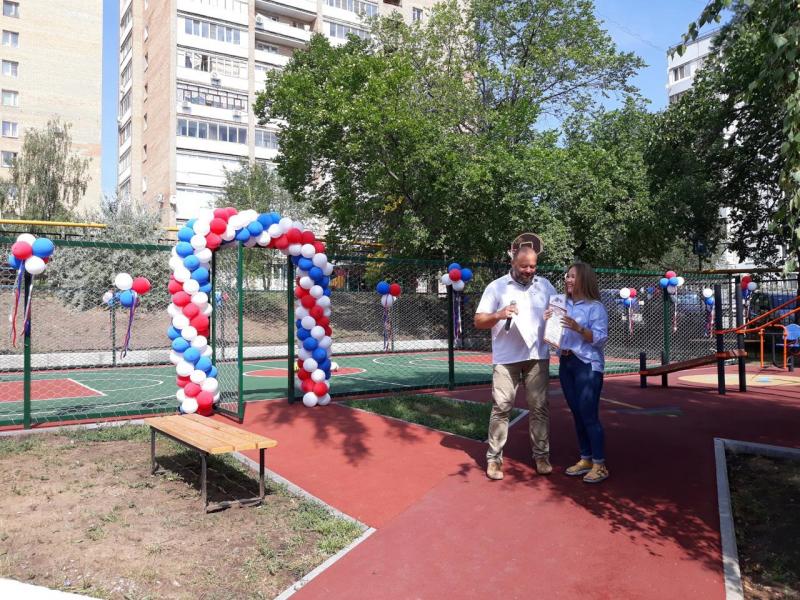 В тольяттинском реабилитационном центре "Виктория" появилась спортивная площадка для детей с ОВЗ