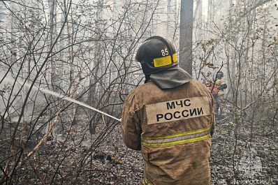 В Сызранском районе ввели режим ЧС из-за крупного пожара