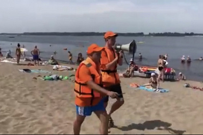 На пляжах Самары следят за соблюдением социальной дистанции