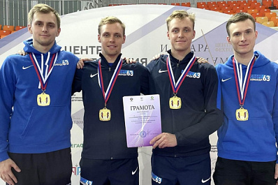 Мужская сборная Самарской области по фехтованию на рапире впервые выиграла чемпионат России