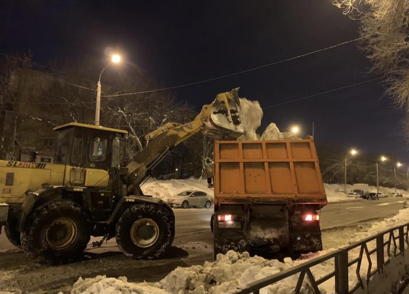 Самарцев предупредили о вывозе снега с определённых улиц ночью со 2 на 3 марта