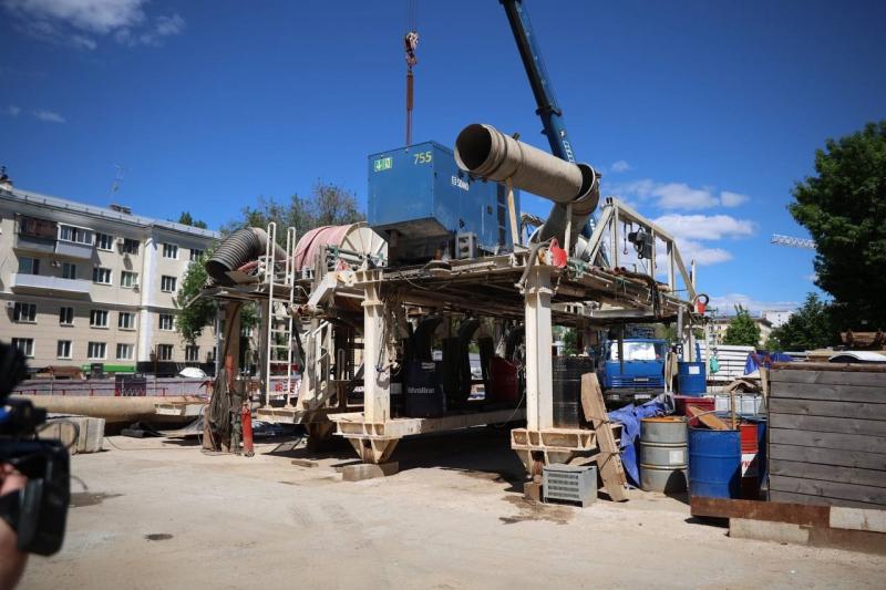 В Самаре продолжается проходка правого перегонного тоннеля на строительстве "Театральной"