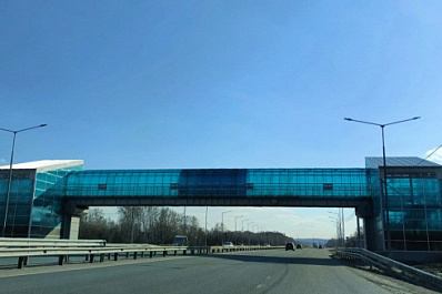 В Самаре установили надземный переход на Московском шоссе