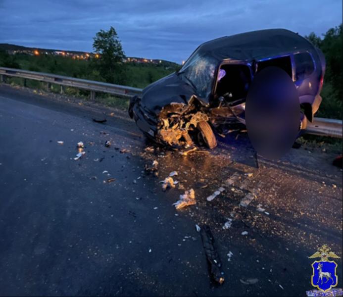 Под Самарой два человека пострадали после столкновения Lexus и Niva на встречке