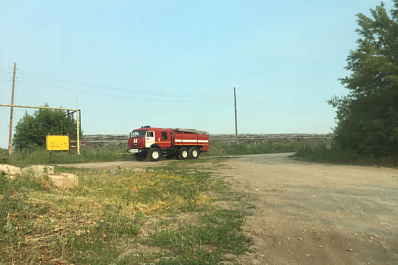 В Самарской области произошел крупный пожар