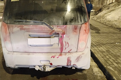 В Самаре на Ташкентской пьяный велосипедист влетел в машину и разбил нос