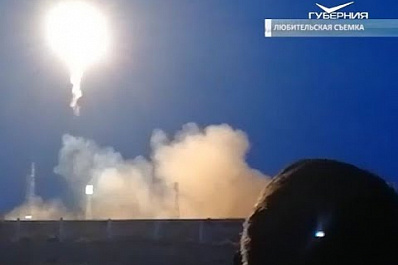 Самарские школьники увидели, как с Байконура стартует последний "Союз-ФГ"