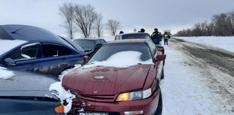 В Самарской области 29 марта из-за непогоды произошло массовое ДТП