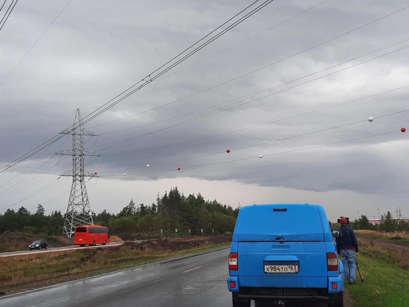 Завершён перенос 7 участков воздушных ЛЭП, пересекающих строящуюся автомагистраль "Обход Тольятти"