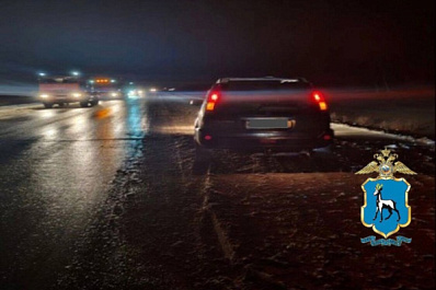 В Самарской области водитель кроссовера на трассе сбил 44-летнего мужчину